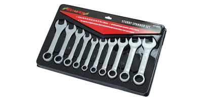 10PC STUBBY SPANNER SET