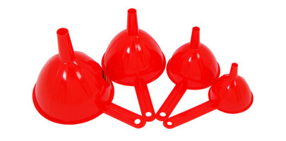 PLASTIC FUNNEL SET PACK OF 4 , CT3852