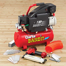 2241005 BANDIT IV 8LITRE AIR COMPRESSOR NAILING/STAPLING KIT