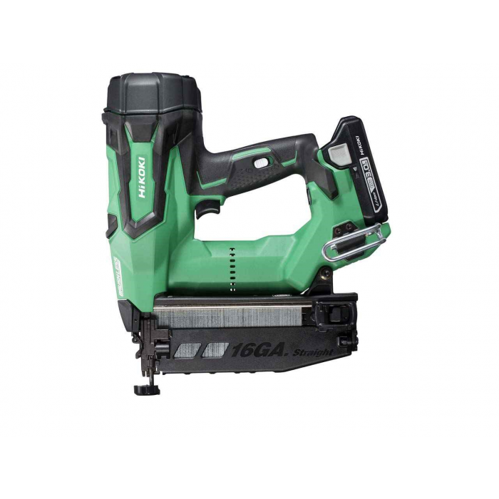NT1865DM HIKOKI 16G BRUSHLESS STRAIGHT NAILER WITH 2 X 3AMP LI-ION BATTERIES