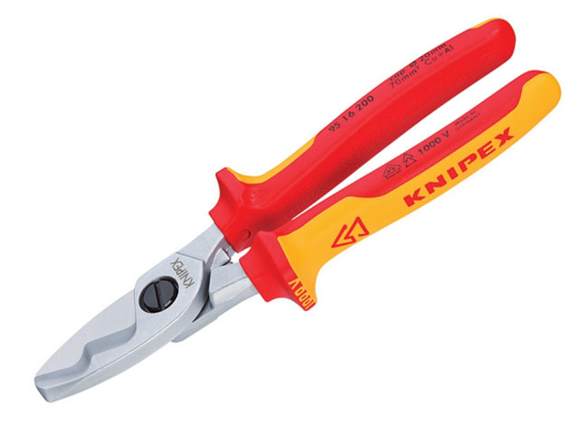 CABLE SHEARS WITH TWIN CUTTING EDGE