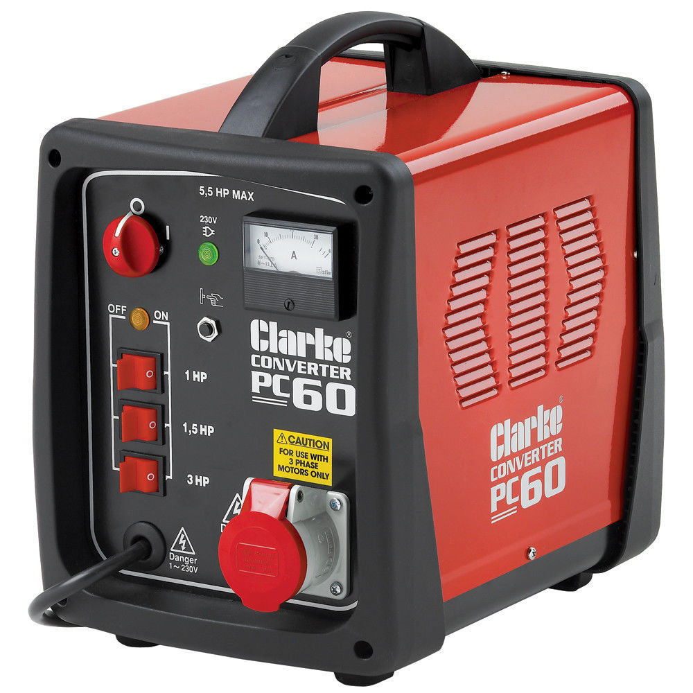 6012795 CLARKE PC60 5.5HP PHASE CHANGER