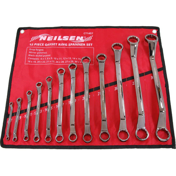 12PC RING SPANNER SET